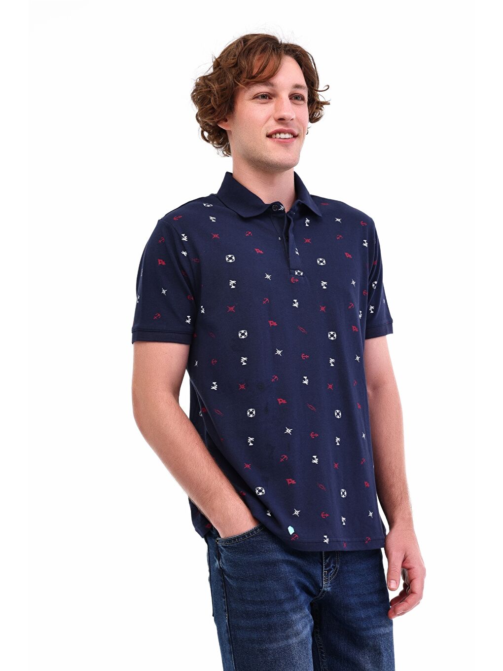 Mavi Erkek Kısa Kol T-Shirt