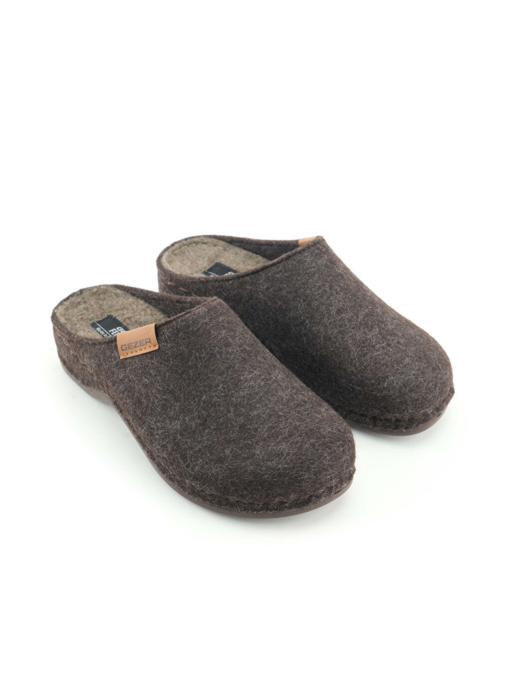 Kahverengi Feichtingen Kadın Kışlık Keçe Rahat Taban Ev Bahçe Terlik-3