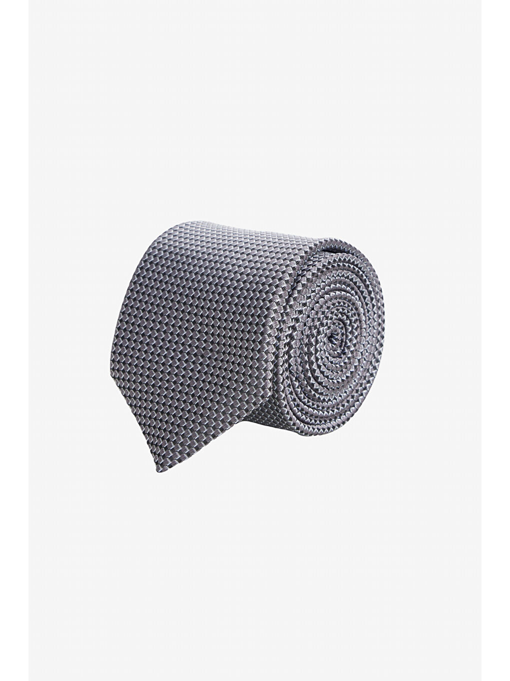 Erkek Gri-Siyah Desenli Kravat