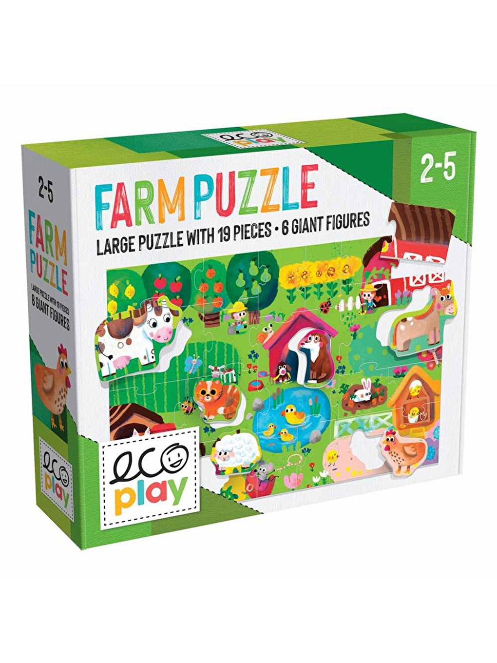 Ecoplay Shaped Puzzle Farm 29556