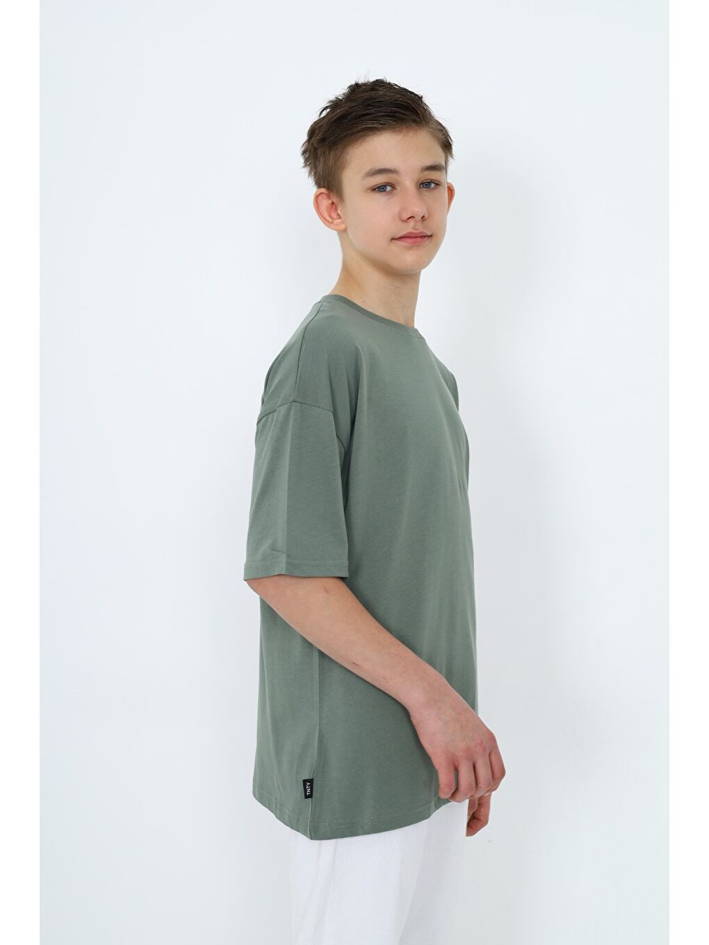 Yeşil Erkek Çocuk Baskılı Tişört-2