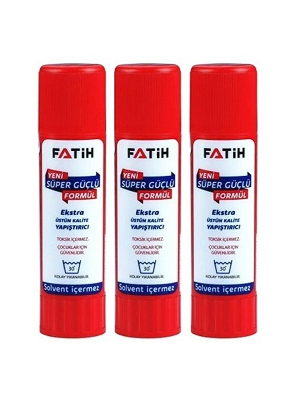 Glue Stick Yapıştırıcı Katı Yapıştırıcı 40 Gr Ruj Yapıştırıcı 3 Adet