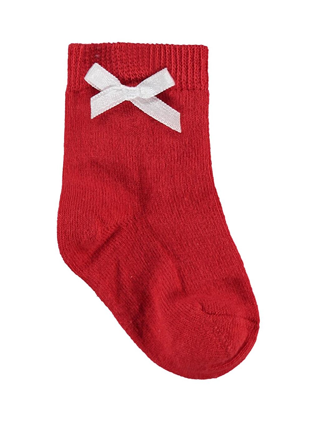 Beyaz Baby Fiyonk Aksesuarlı 3'lü 6- Bebek Kız Çorap Set - Standart-4