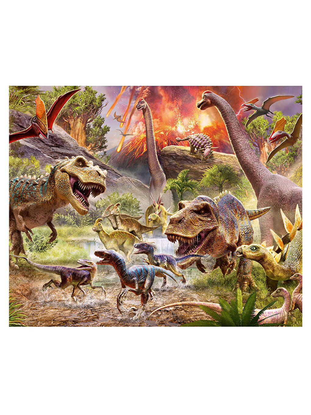 Çocuk Puzzle 60 Parça Dinozorlar 51649-1