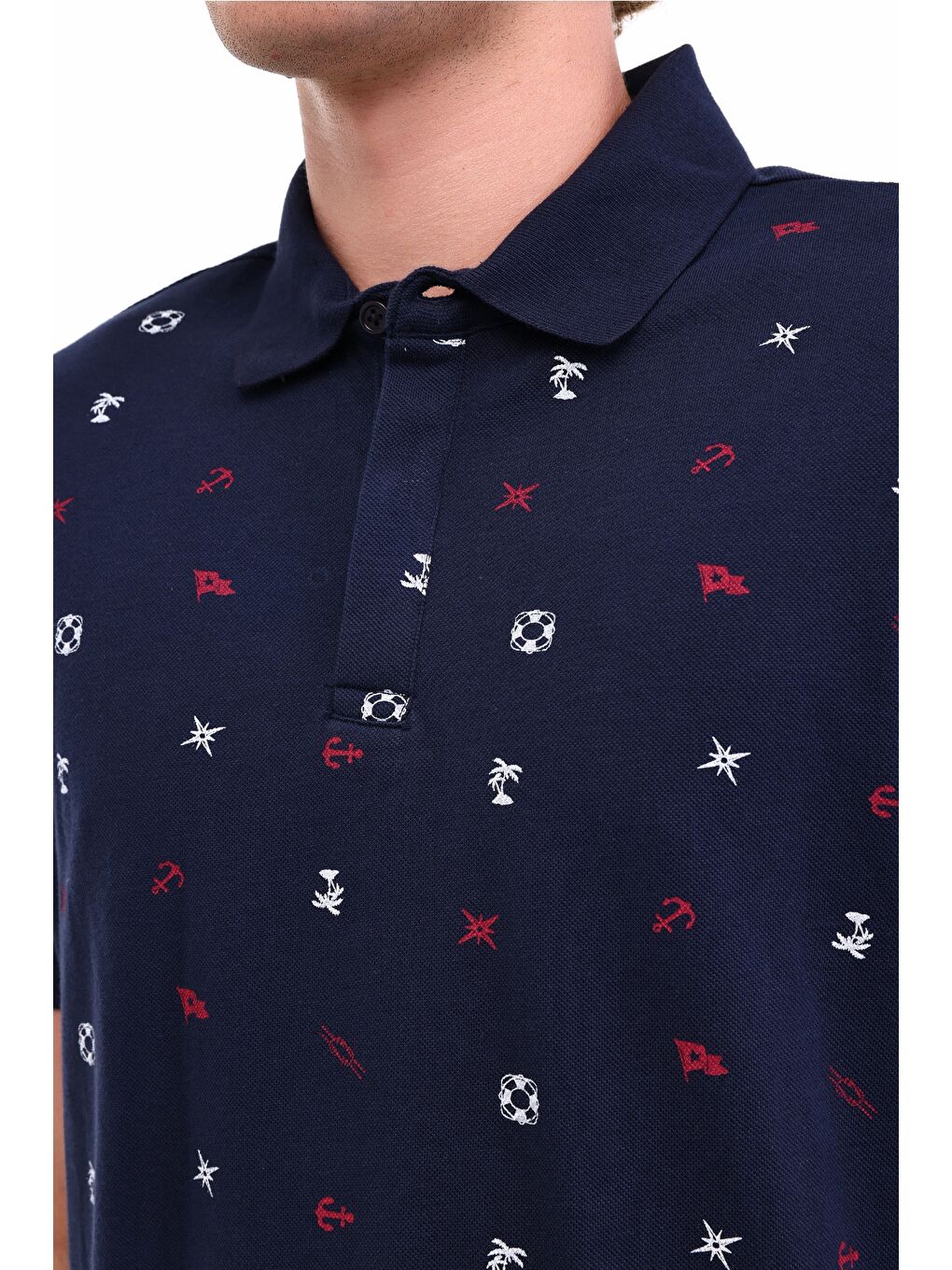 Mavi Erkek Kısa Kol T-Shirt-3