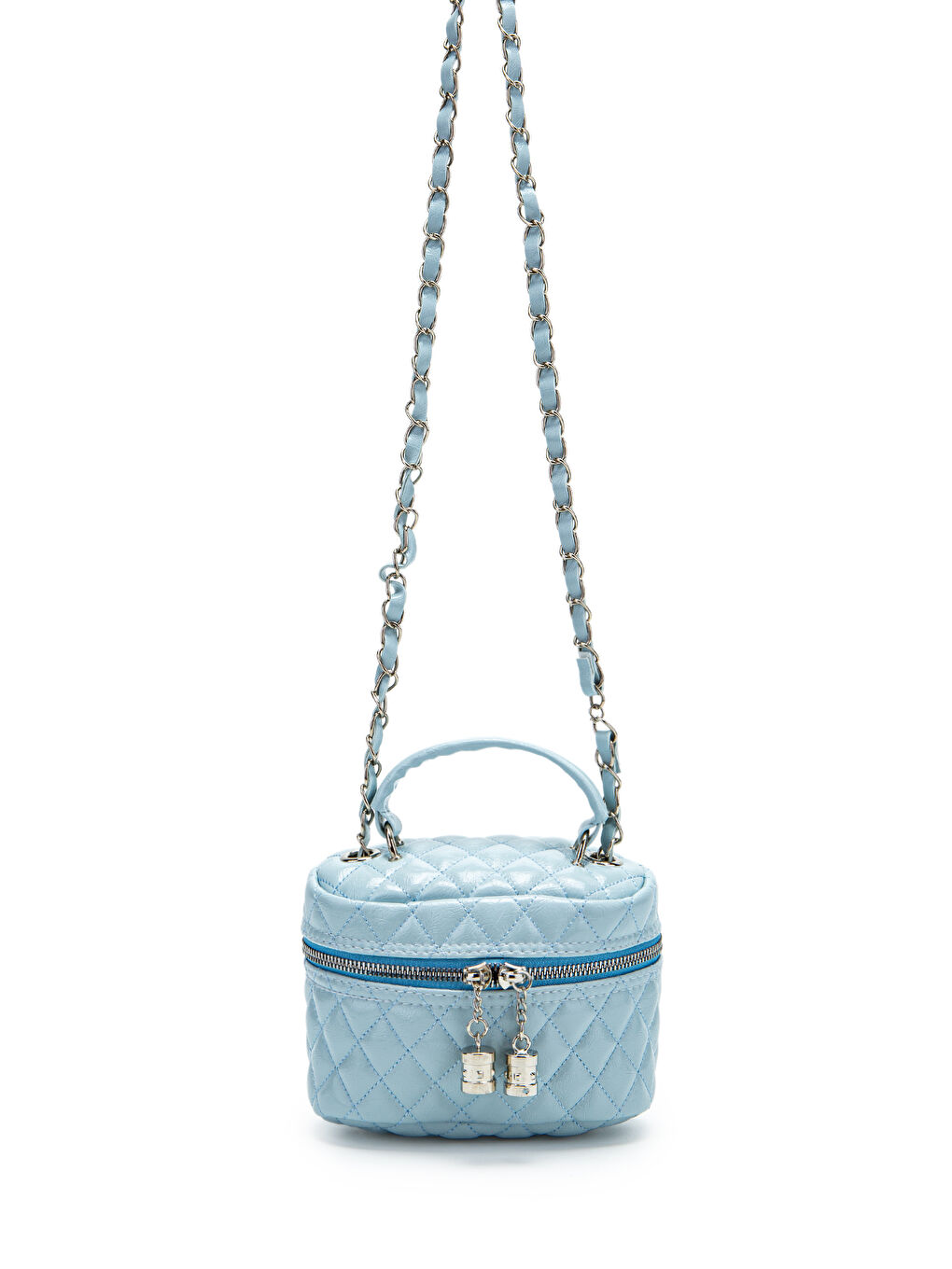 Suni Deri Almira Kadın Çapraz Çanta Bebe Mavi