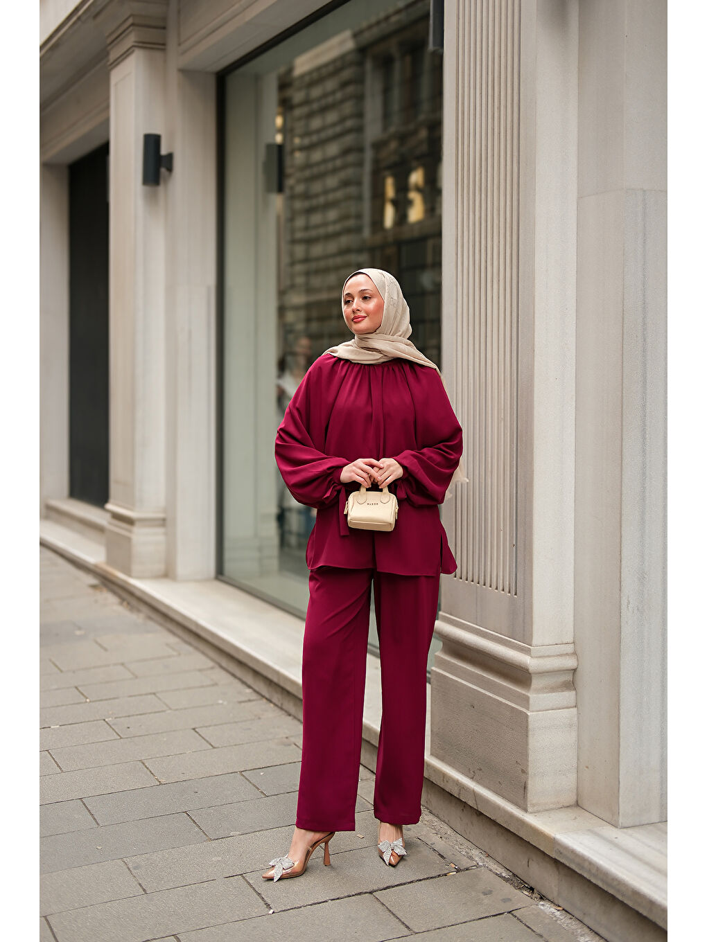 Kadın Linda Takım Mürdüm-3