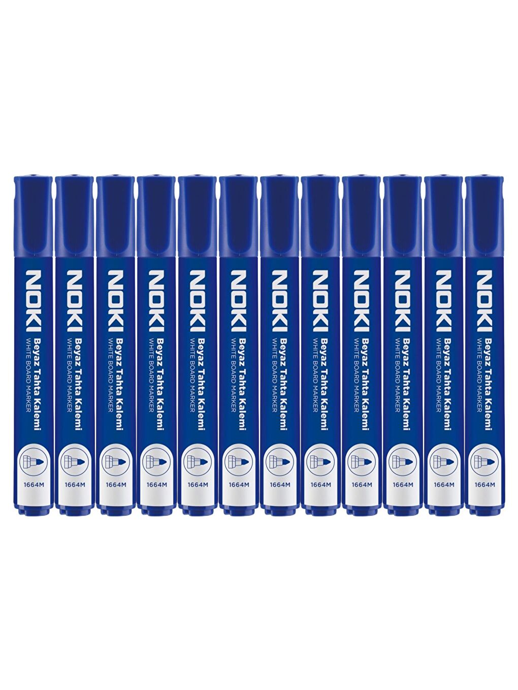 Doldurulabilir Beyaz Tahta Kalemi Mavi 12 Adet-2