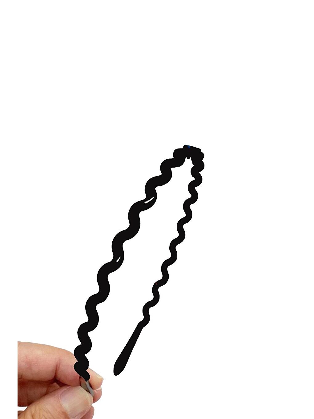 Dalgalı Desenli Siyah Taç-1