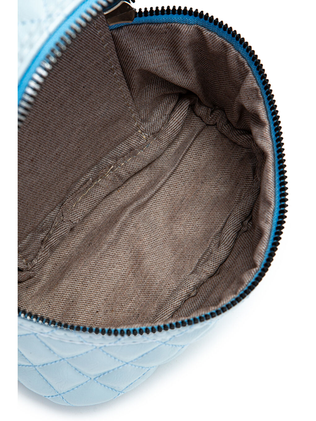 Suni Deri Almira Kadın Çapraz Çanta Bebe Mavi-4