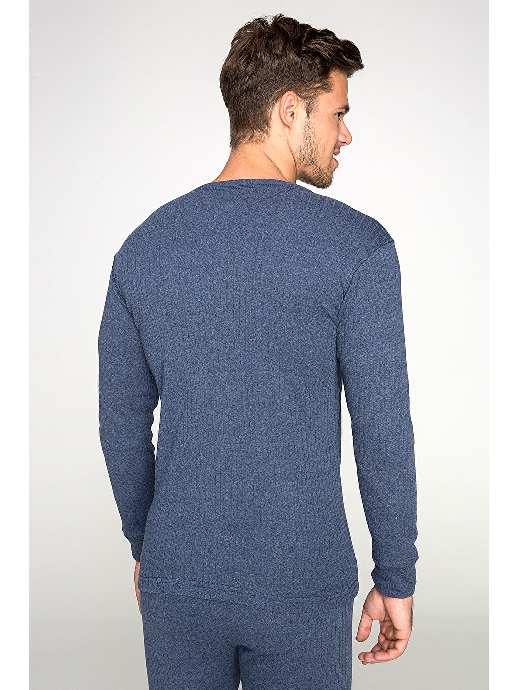 Lacivert Soft Unisex Uzun Kol Fanila LACİVERT-3