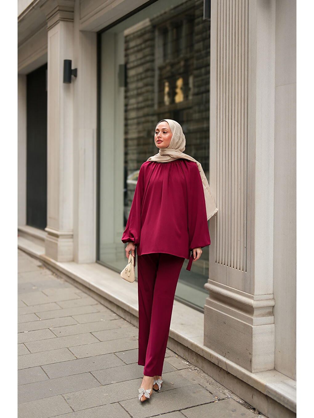 Kadın Linda Takım Mürdüm-4