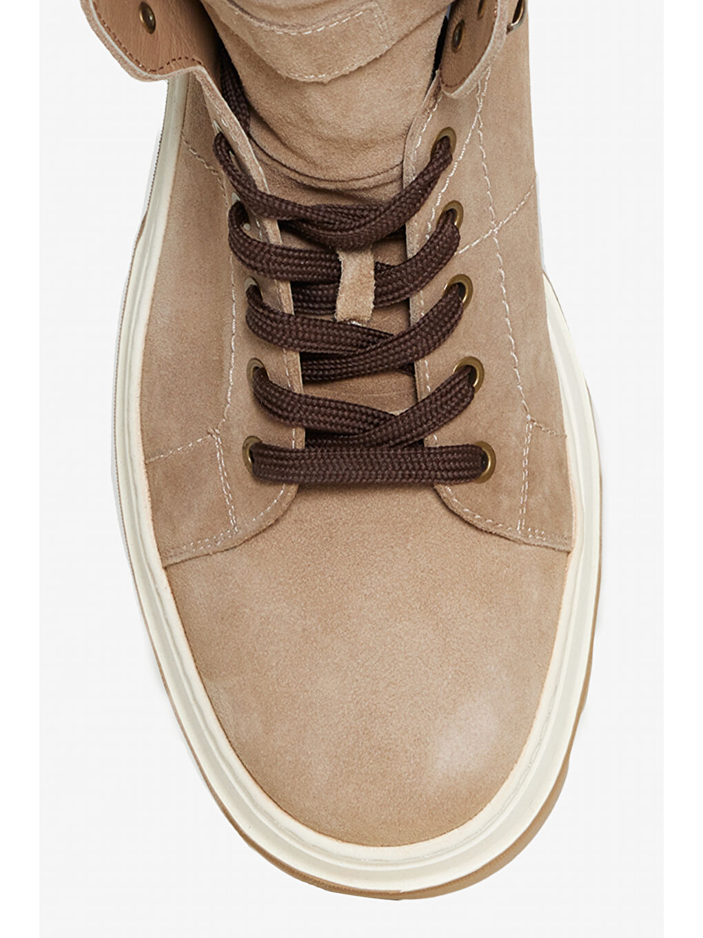 Erkek Bej %100 Deri Bot-2