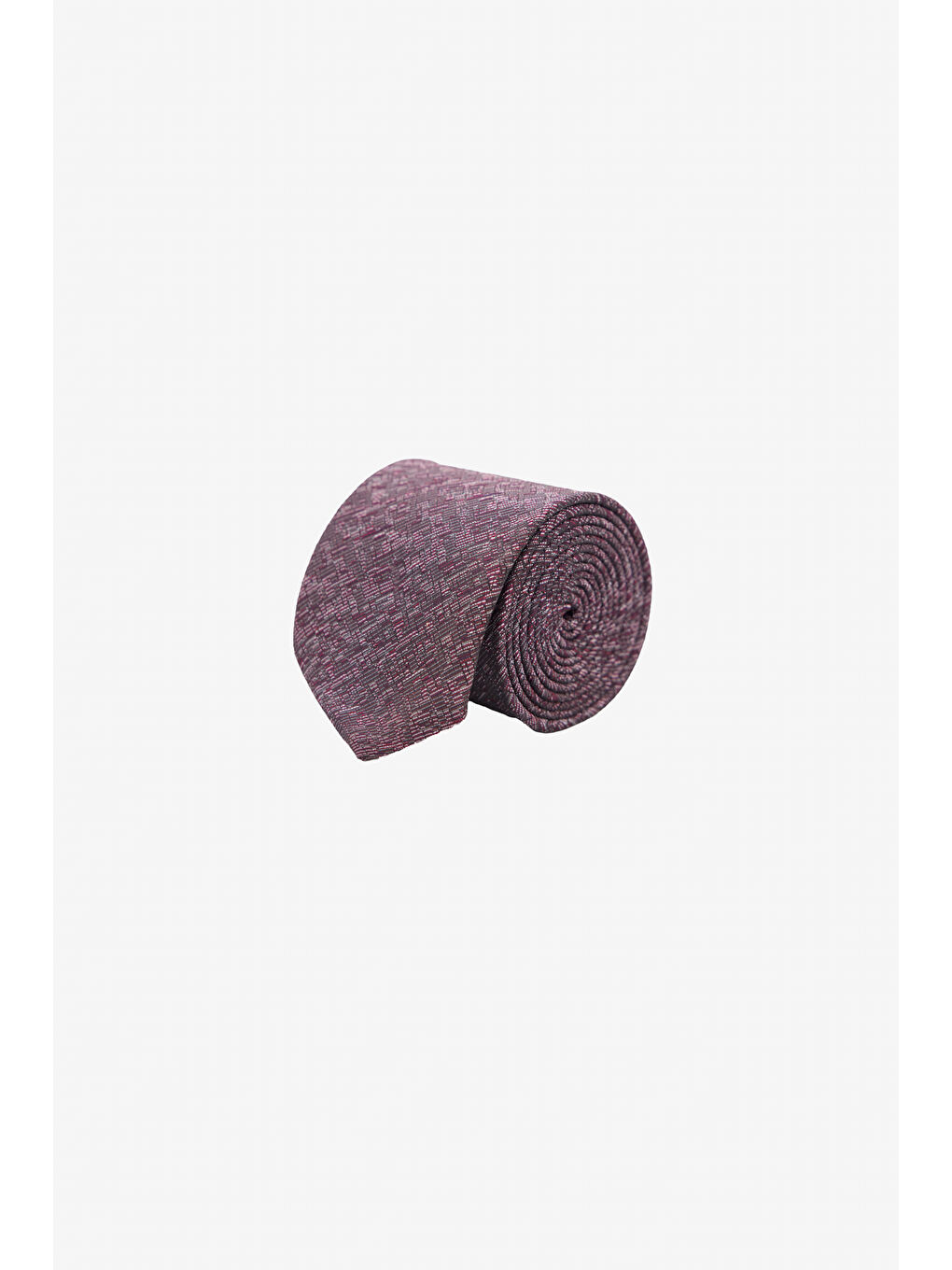 Erkek Bordo-Gri Desenli Kravat