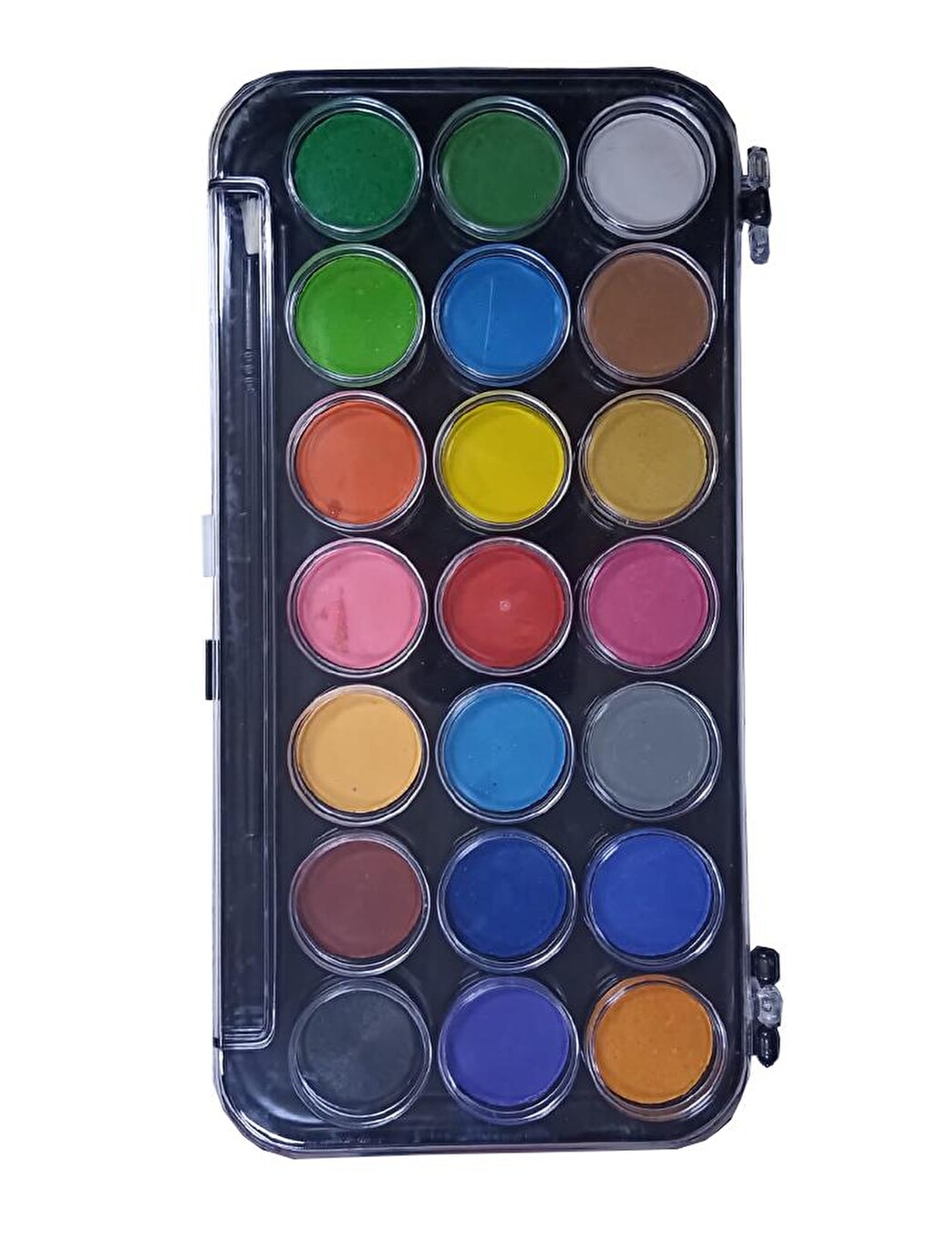 21 Li Sulu Boya Ve Suluboya Fıçası 1 Adet 21 Renk Suluboya-1