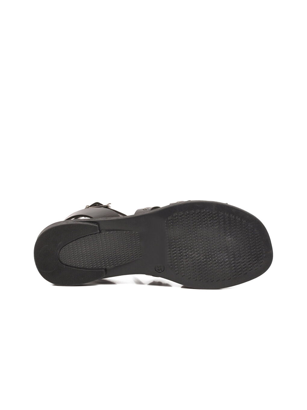 Siyah Hafif İnce Taban Yumuşak Tabanlı Kadın Sandalet 335337 Z-4