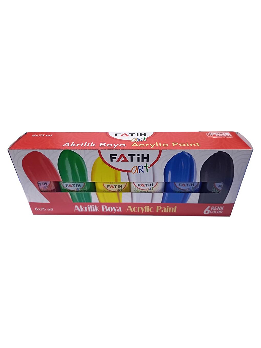 Akrilik Boya Ana 6 Renk 75 Ml 1 Paket Akrilik Boya Seti 6 Lı Ahşap Tuval Taş Ağaç Boyamalar İçin İde-2
