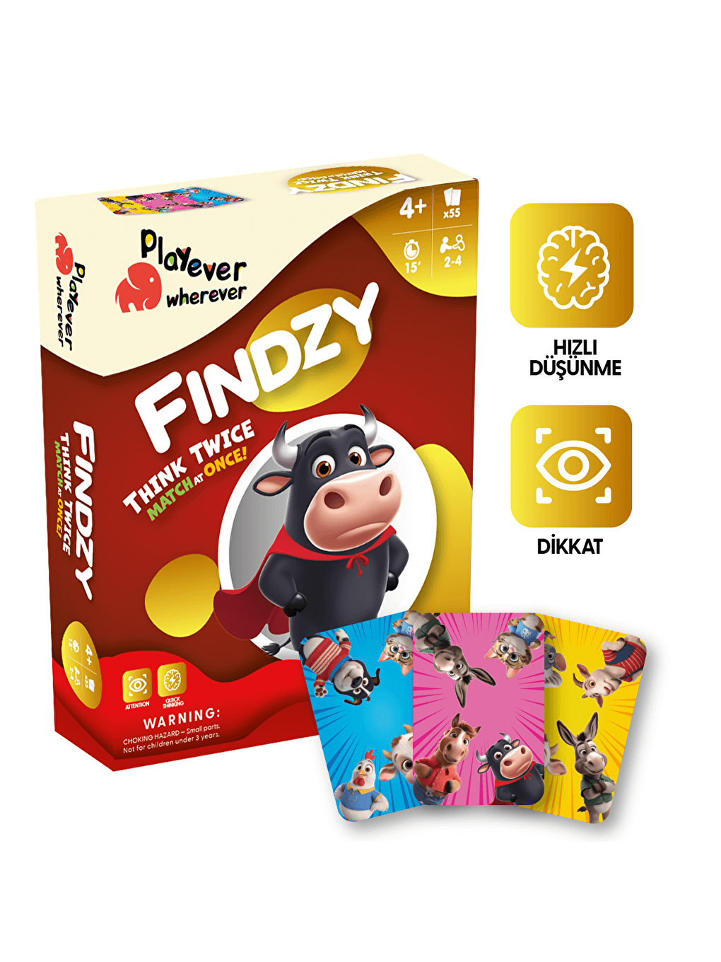 Findzy Deluxe, Dikkat Güçlendiren Eğlenceli Kart Oyunu (4-7 Yaş)-1