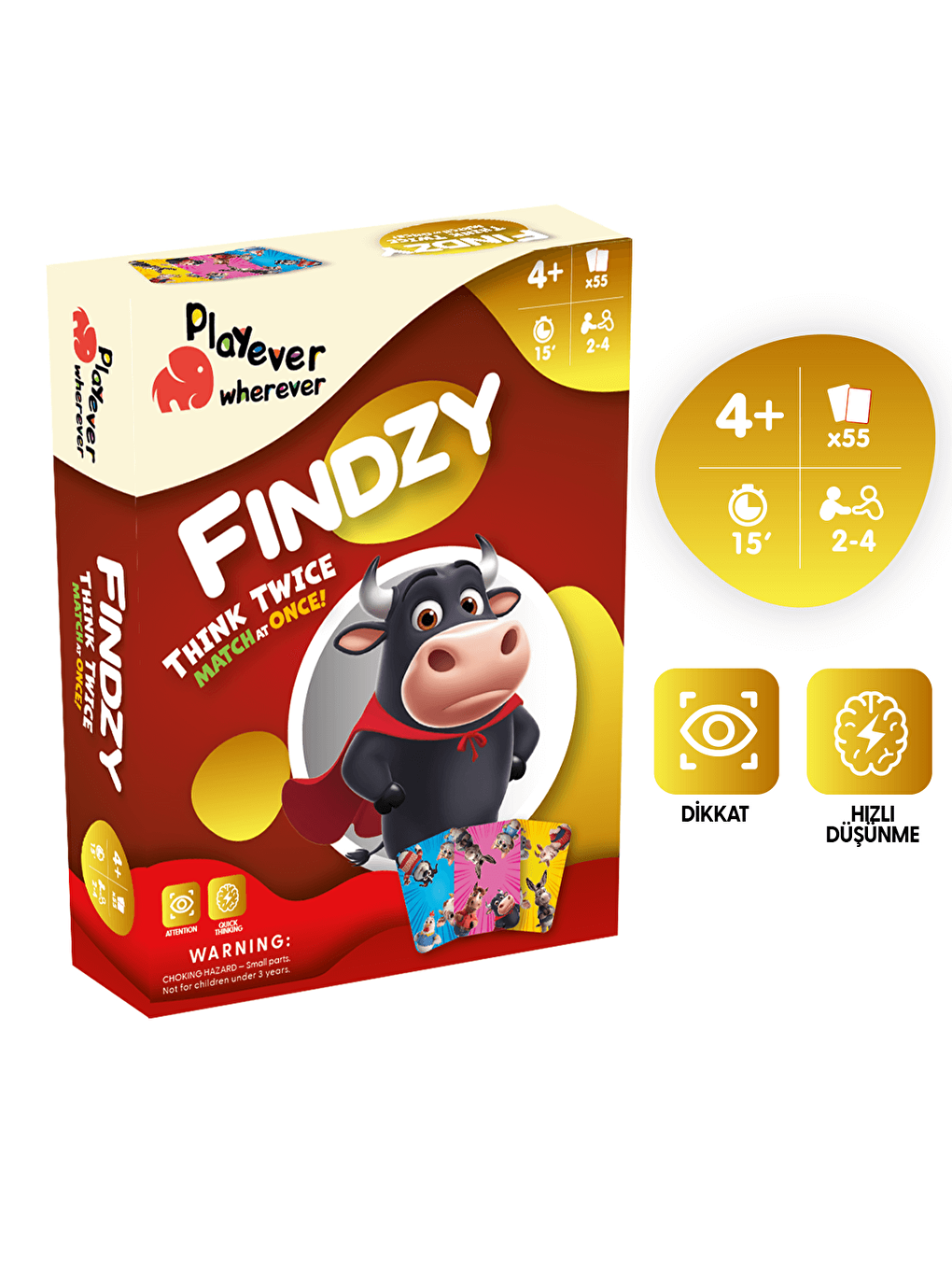 Findzy Deluxe, Dikkat Güçlendiren Eğlenceli Kart Oyunu (4-7 Yaş)-2