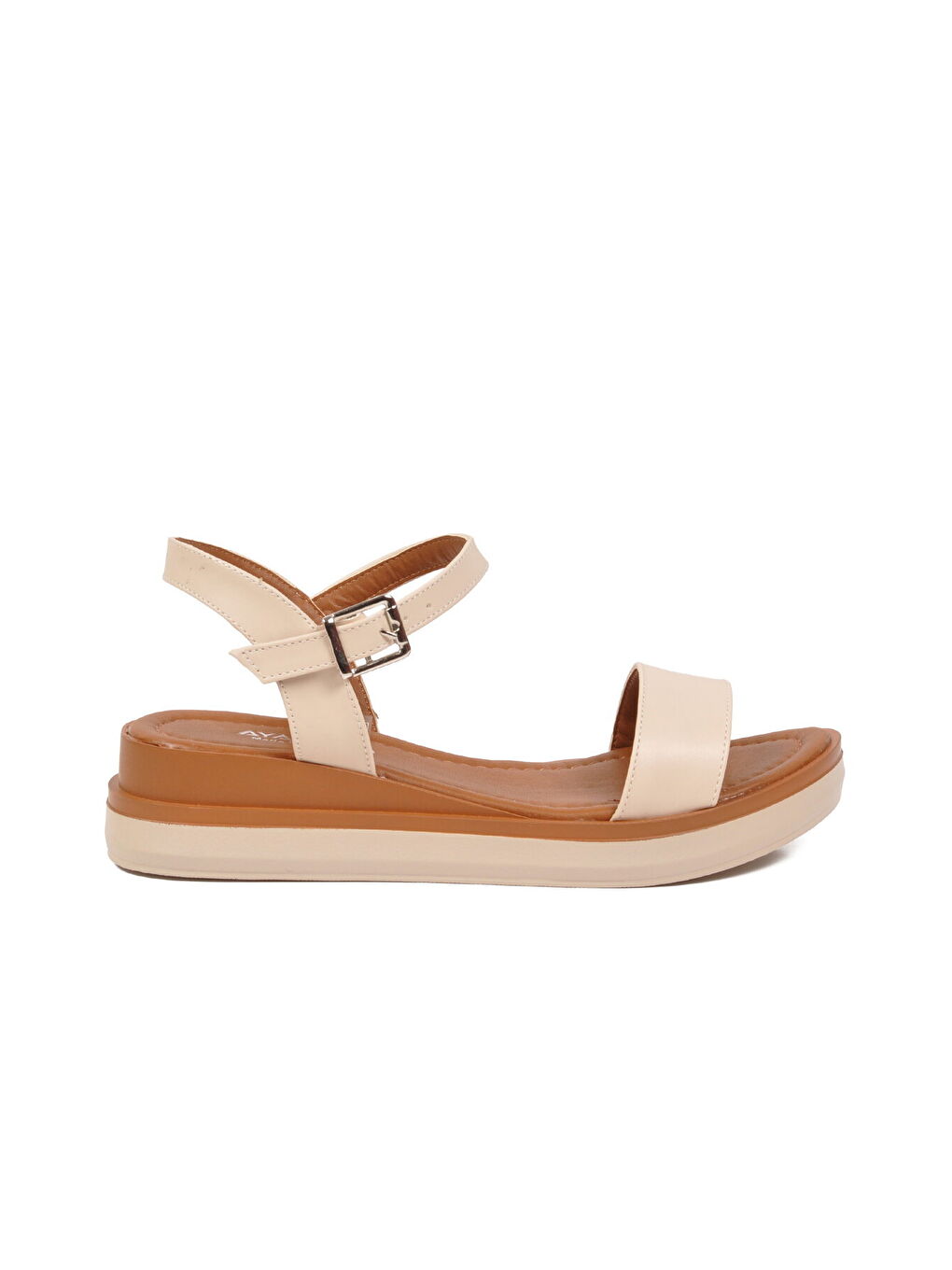 Bej Hafif Yumuşak Taban Kadın Sandalet 335333 Z-1