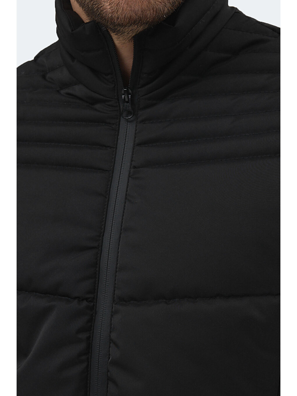 BLANCO Erkek Dik Yaka Slim Fit Siyah Mont & Kaban-1