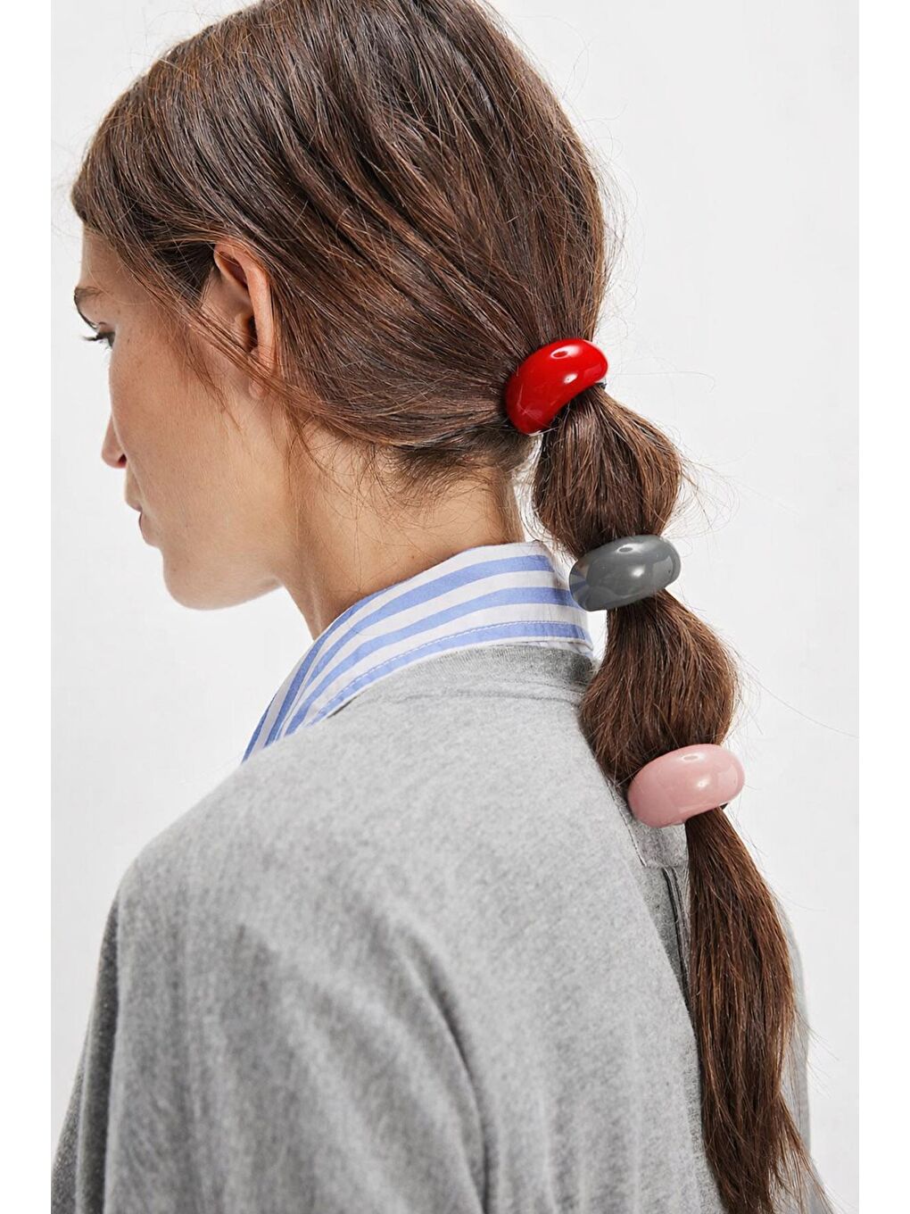 Karışık Akrilik Lastikli Toka 3 Lü Paket-1