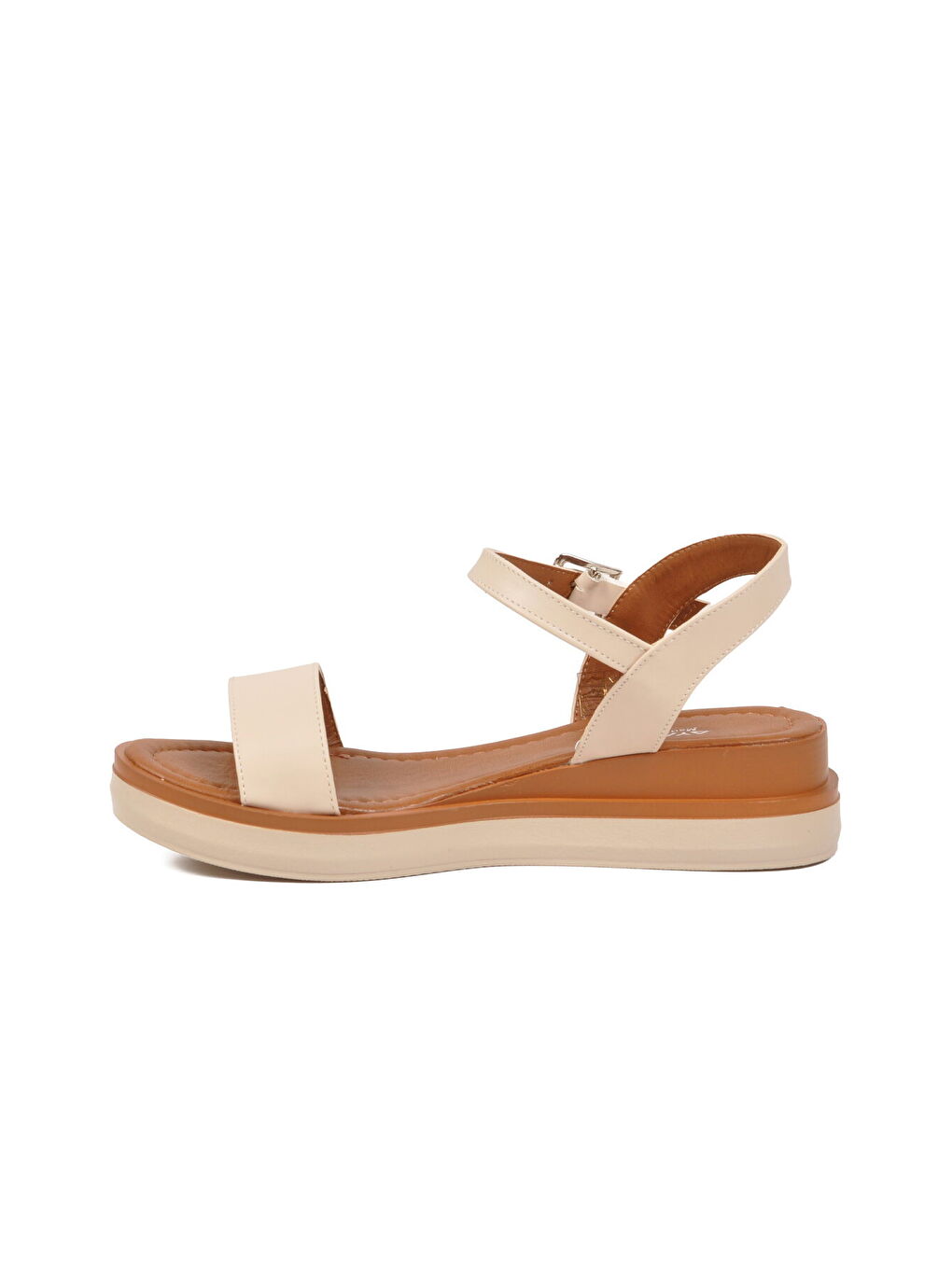 Bej Hafif Yumuşak Taban Kadın Sandalet 335333 Z-3