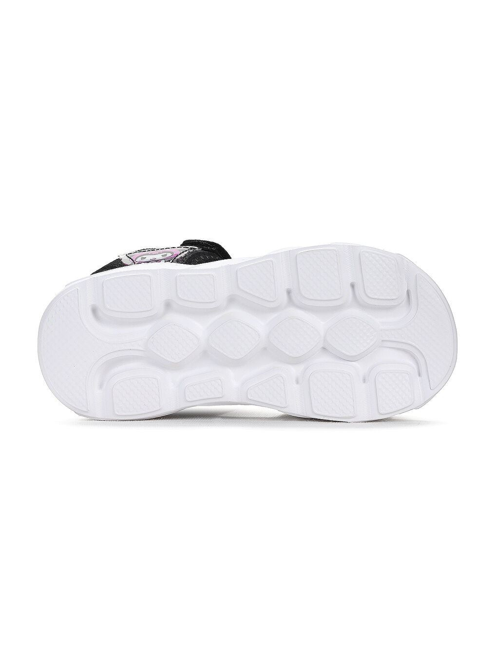 Siyah Kuruza Günlük Işıklı Cırtlı Kız Bebek Sandalet Ayakkabı-4