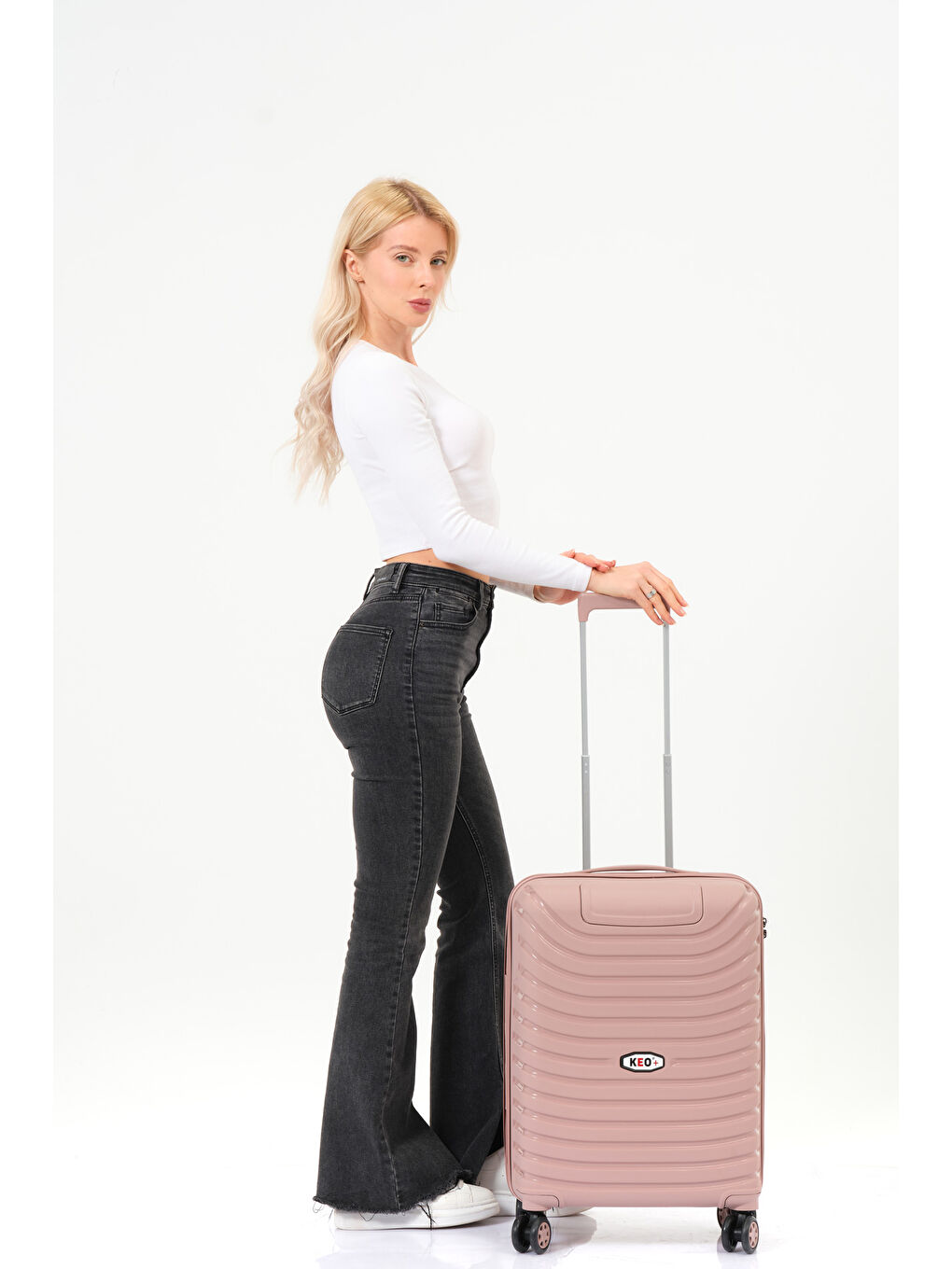 Pembe Kabin Boy Pudra PP Valiz-3