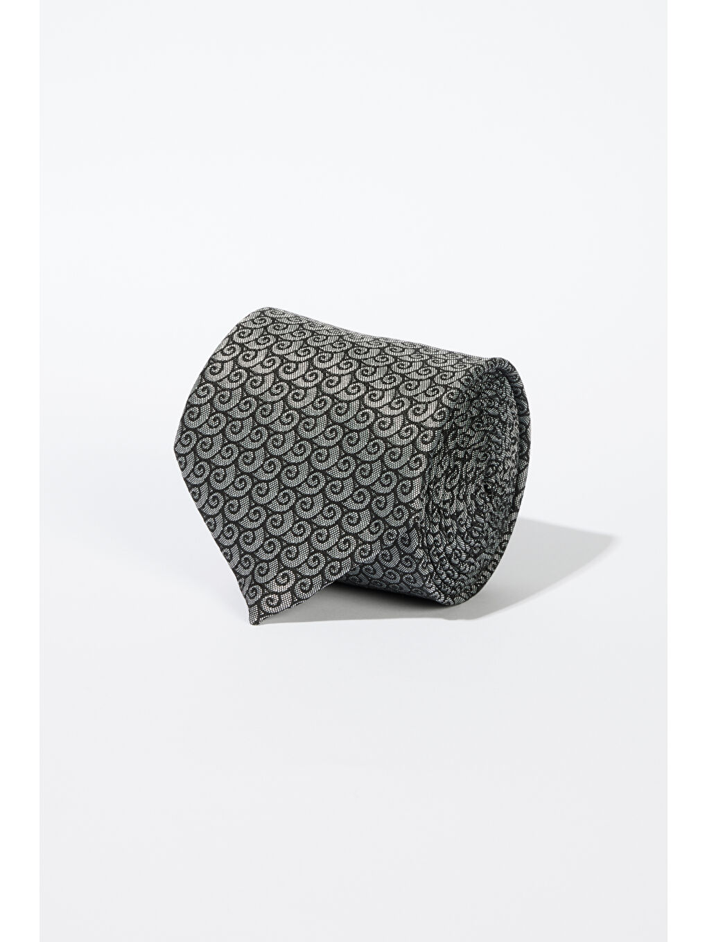 Erkek Siyah-Beyaz Desenli Kravat