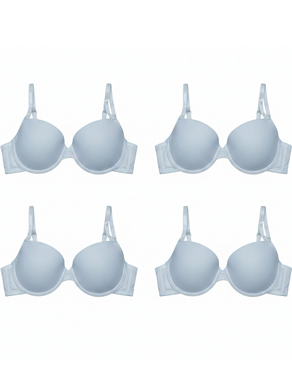 Kadın Mikro Desteksiz Beyaz Renk 4'Lü Sütyen Bb2144