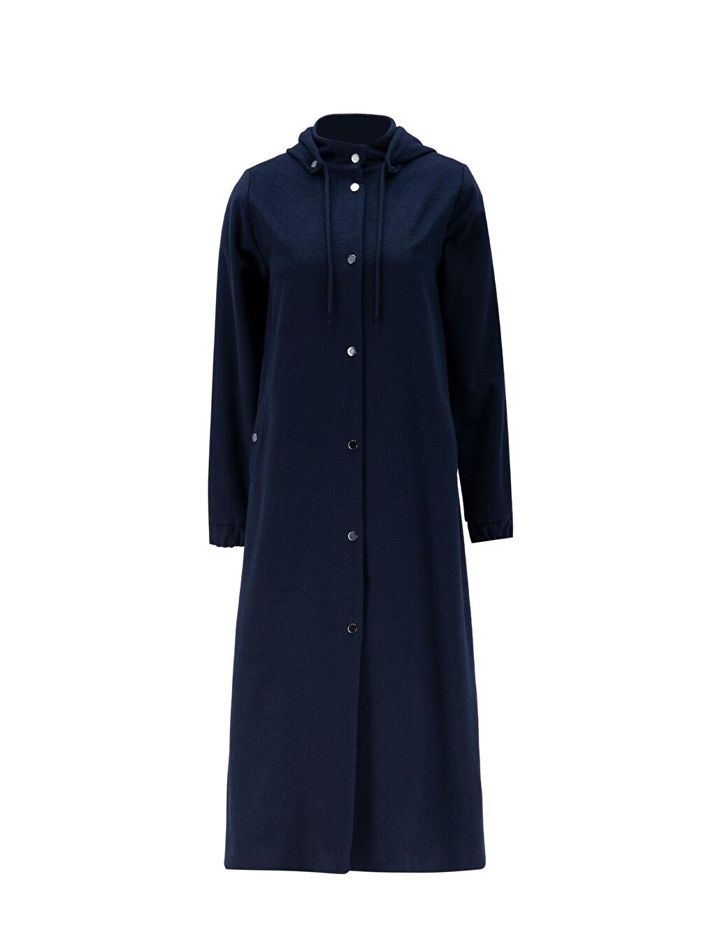 Kapüşonlu Manto 24Kh8111 Lacivert-4