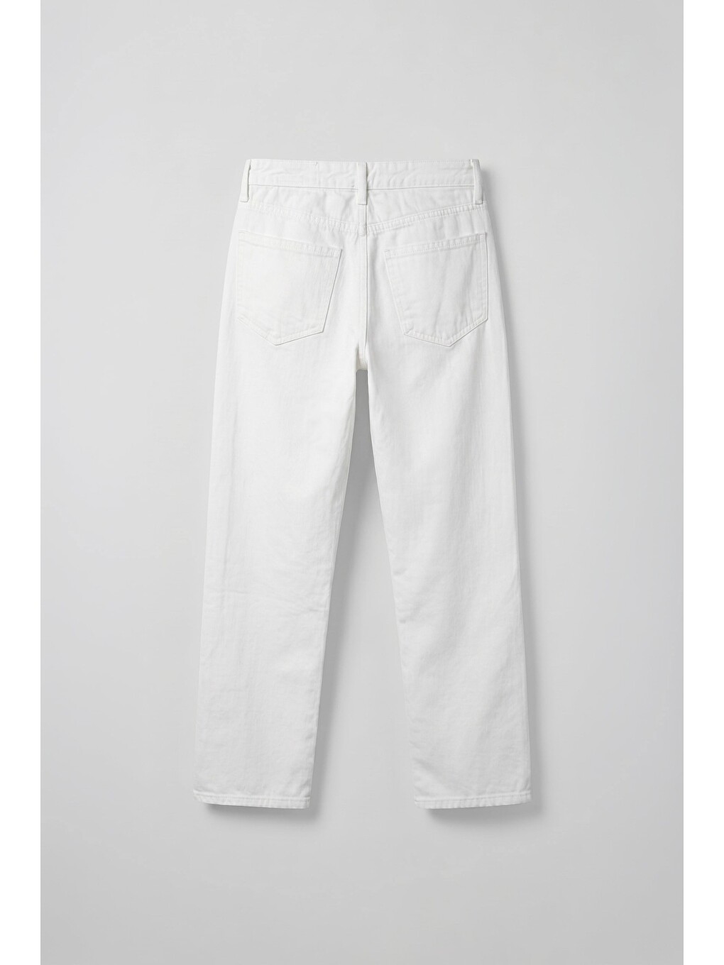 Erkek Relaxed Fit Basic Beyaz Jean Beyaz-1