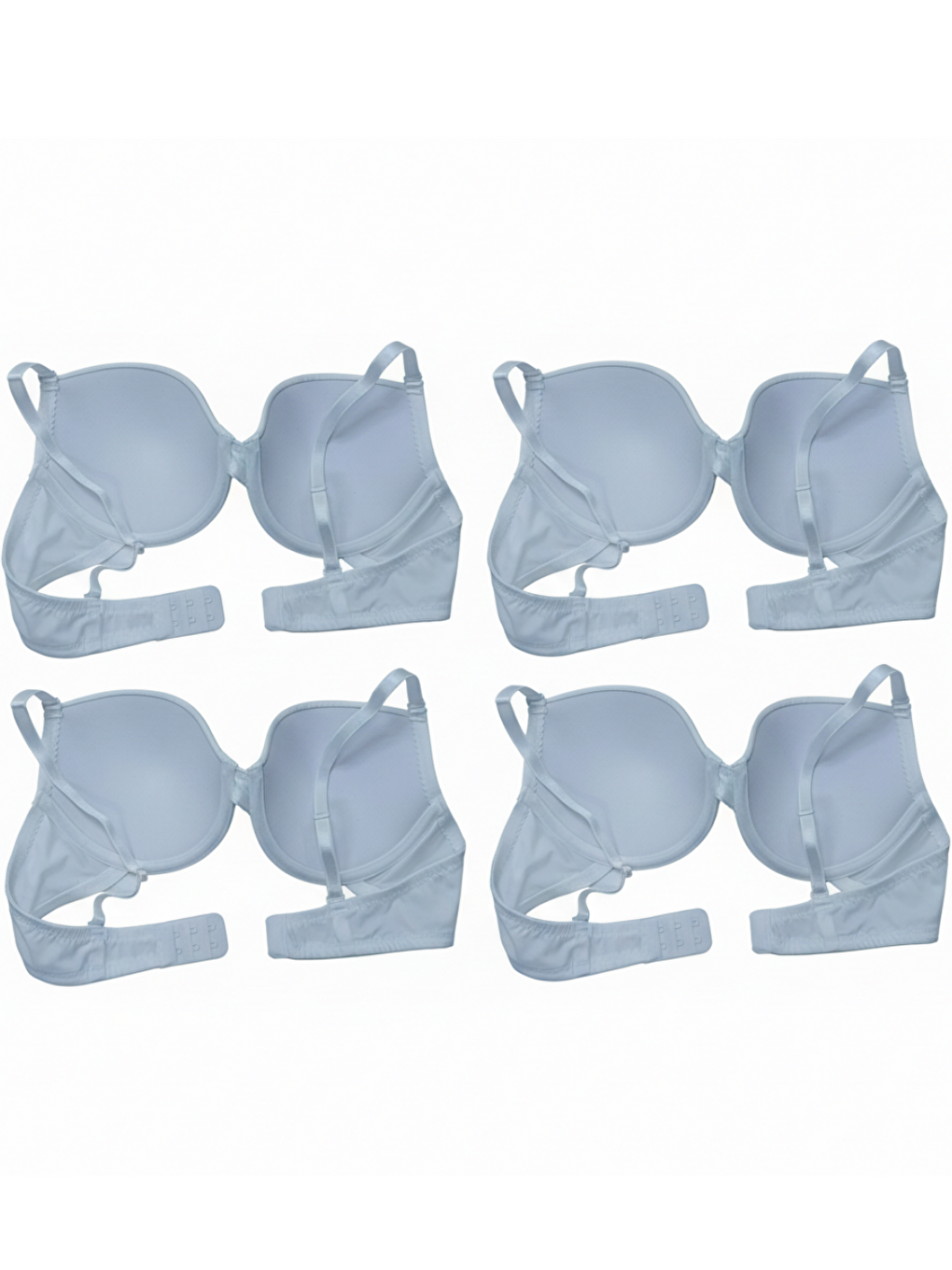 Kadın Mikro Desteksiz Beyaz Renk 4'Lü Sütyen Bb2144-2