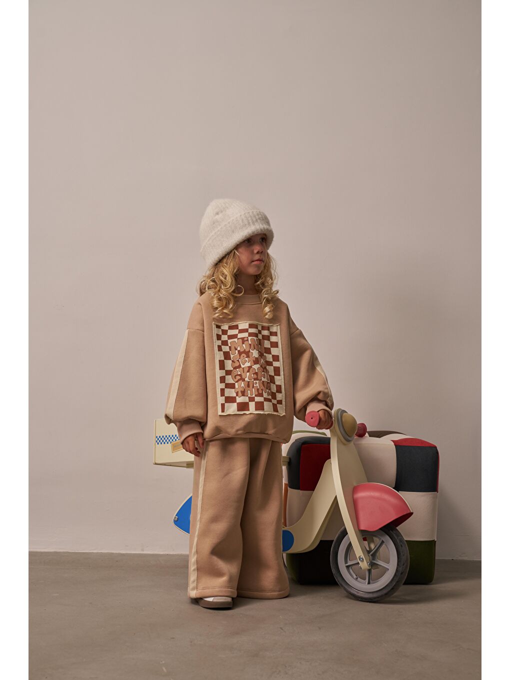 Bej Cozy Minds Alt Üst Takım-6