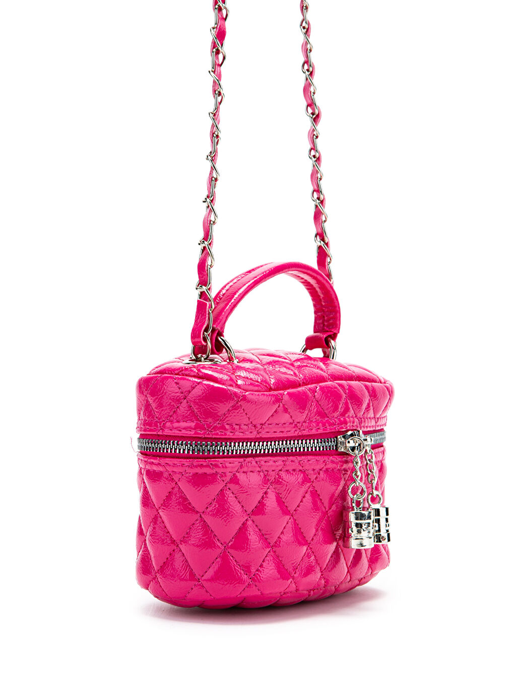 Suni Deri Almira Kadın Çapraz Çanta Fuşya-1