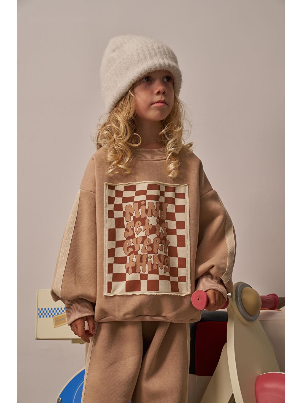 Bej Cozy Minds Alt Üst Takım-7