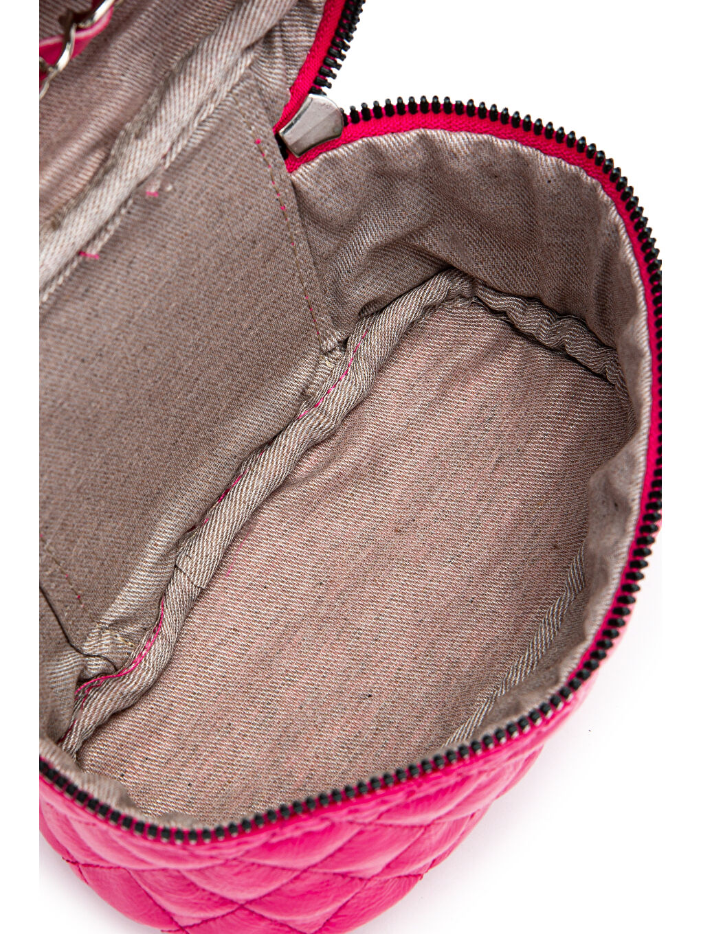 Suni Deri Almira Kadın Çapraz Çanta Fuşya-4