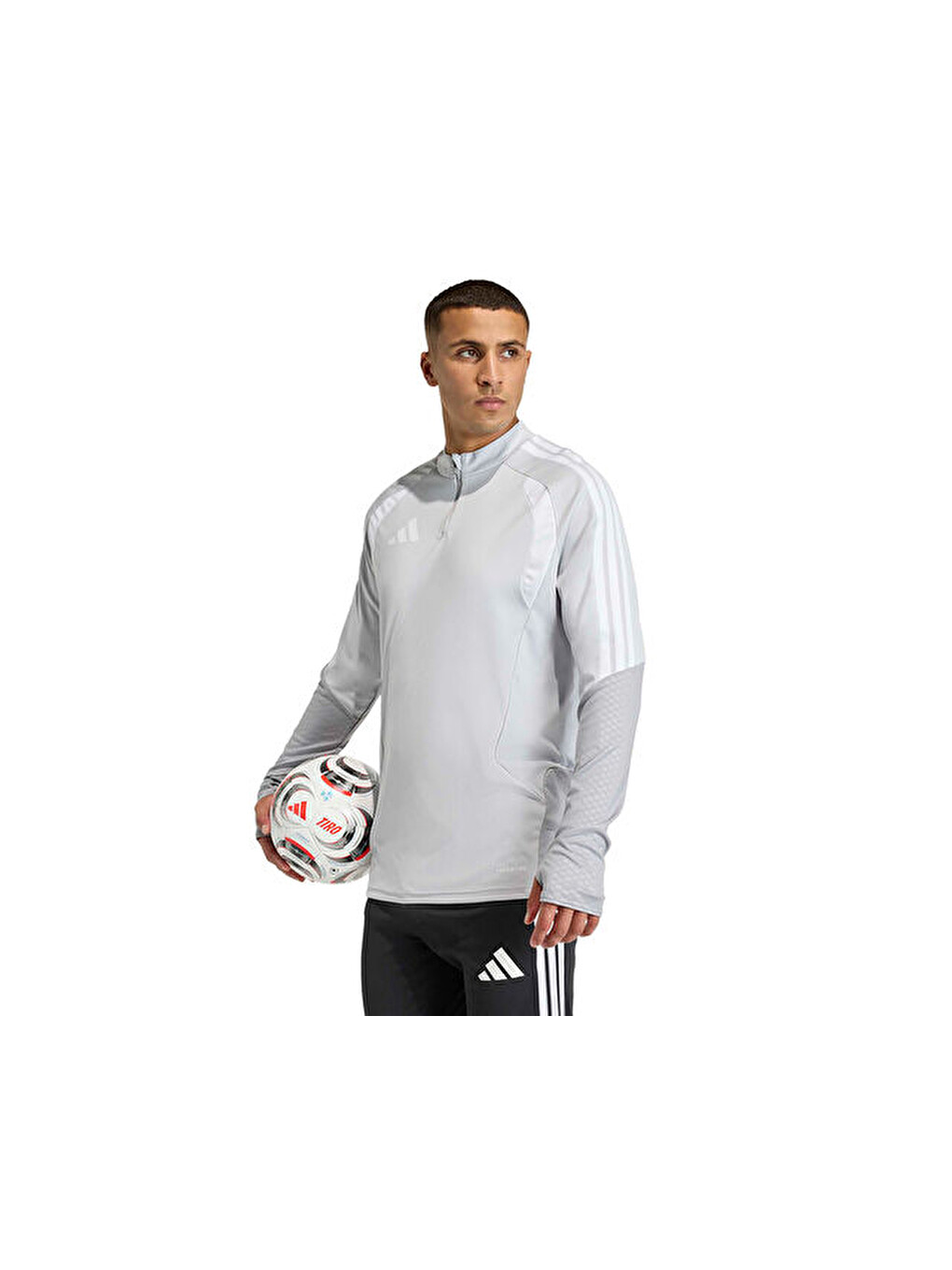 Tiro26c Top Erkek Futbol Uzun Kollu Antrenman Tişörtü Ka7556 Gri