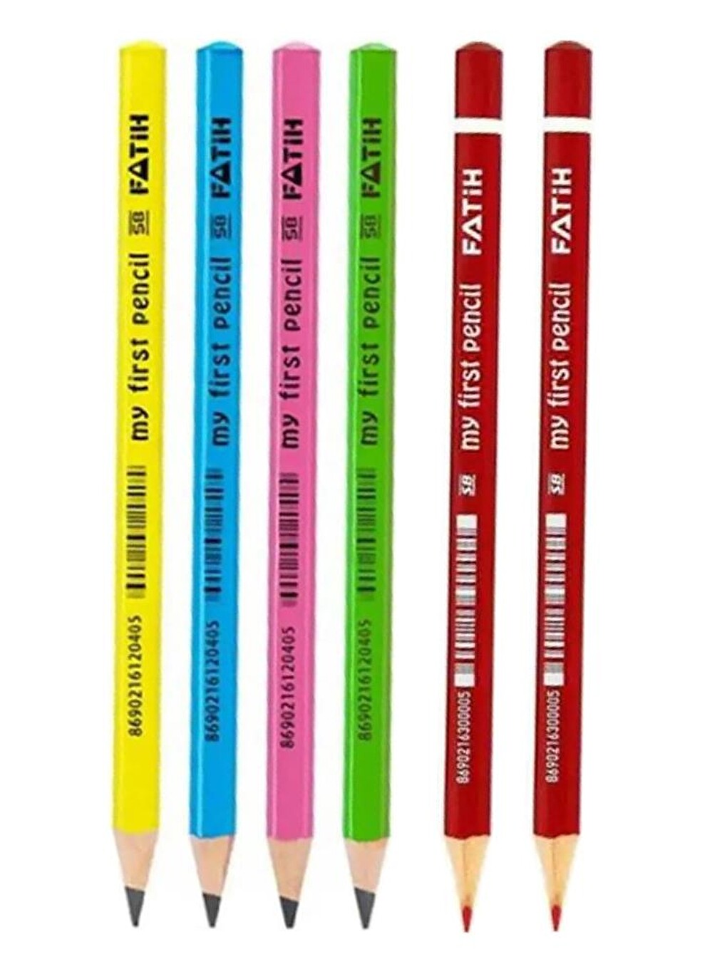 Ilk Kalemim Jumbo Üçgen Başlangıç Kalemi Siyah 4 Adet Kırmızı 2 Adet Jumbo Kurşun Kalem Triang-2
