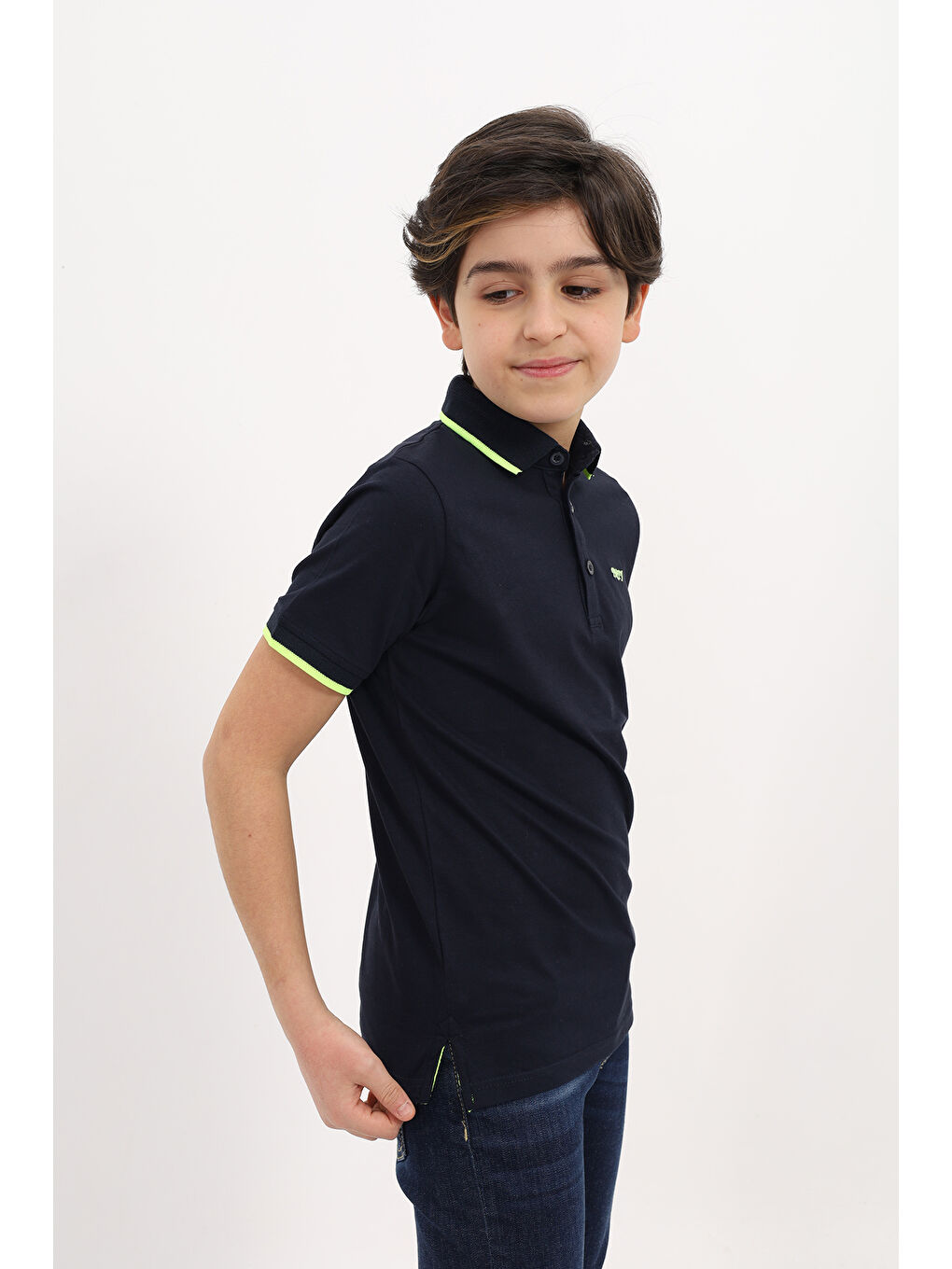 Lacivert Erkek Çocuk Tişört-1