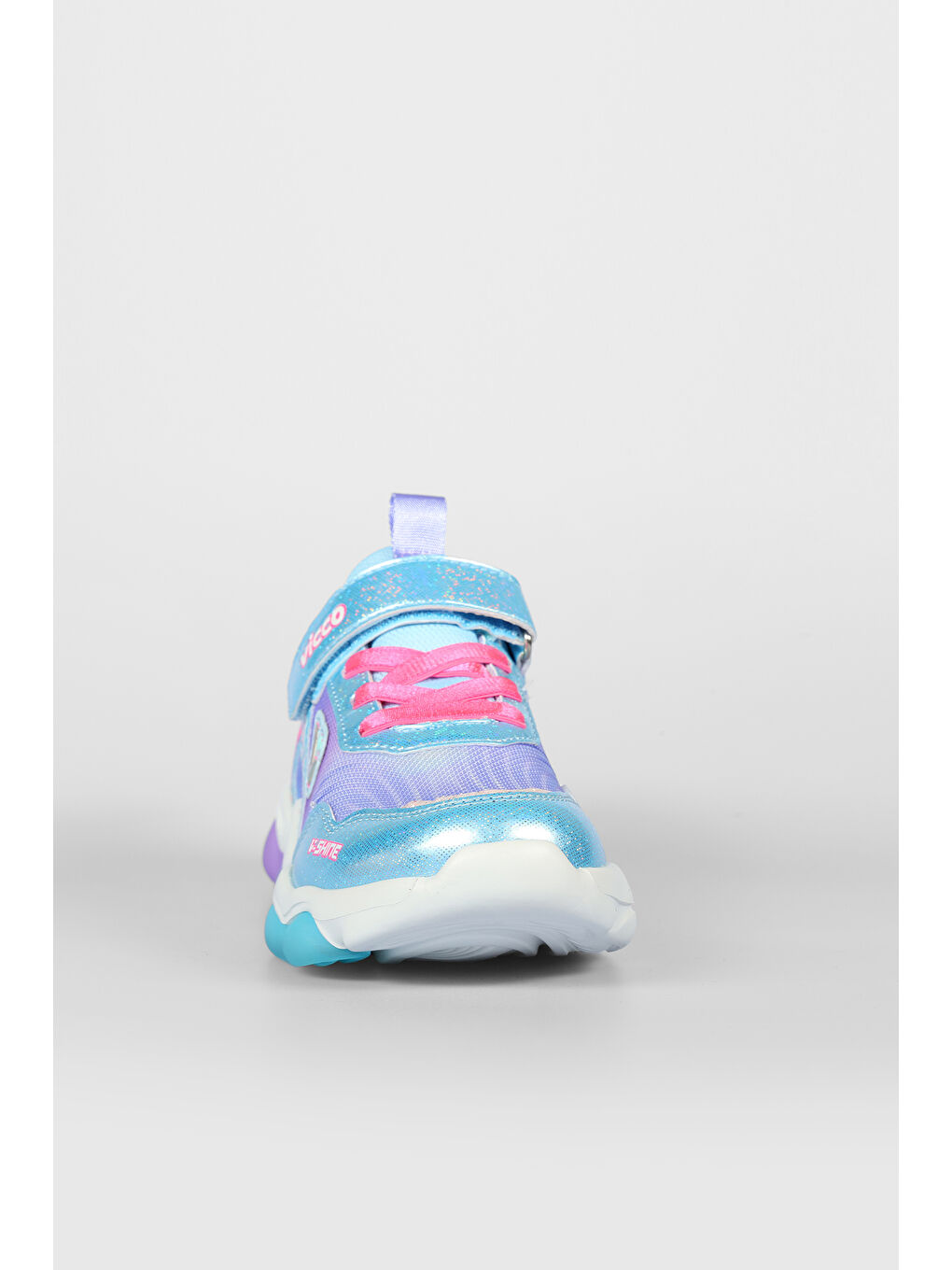Heart Işıklı Kız Çocuk Mavi Spor Ayakkabı-2