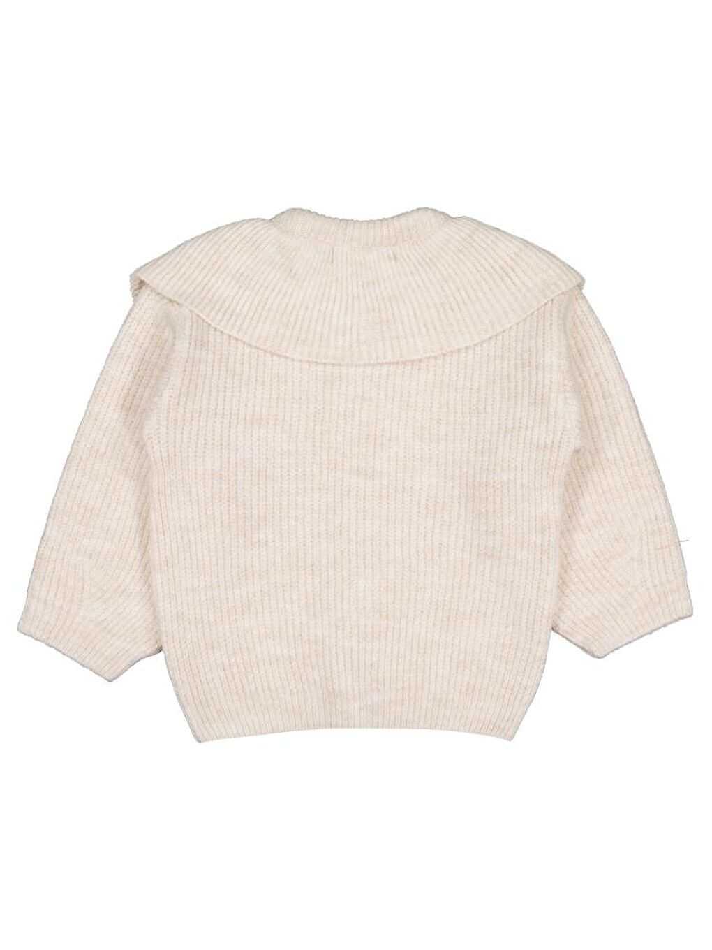 Girls Yakalı 2-5 Yaş Hırka - Bej 2-3 Yaş-1