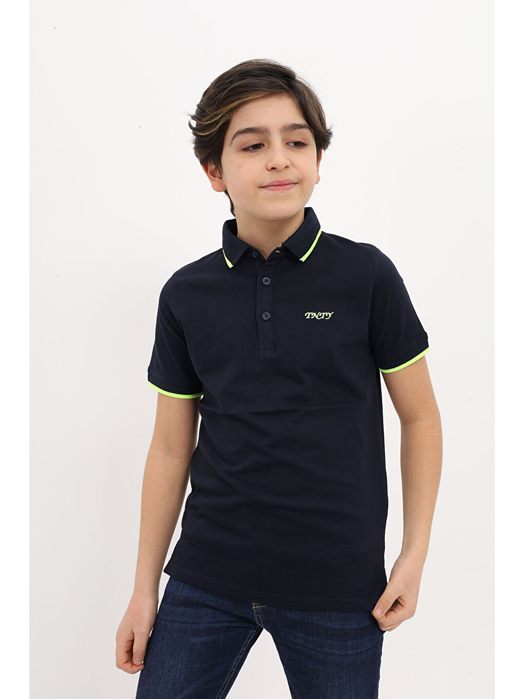 Lacivert Erkek Çocuk Tişört-5