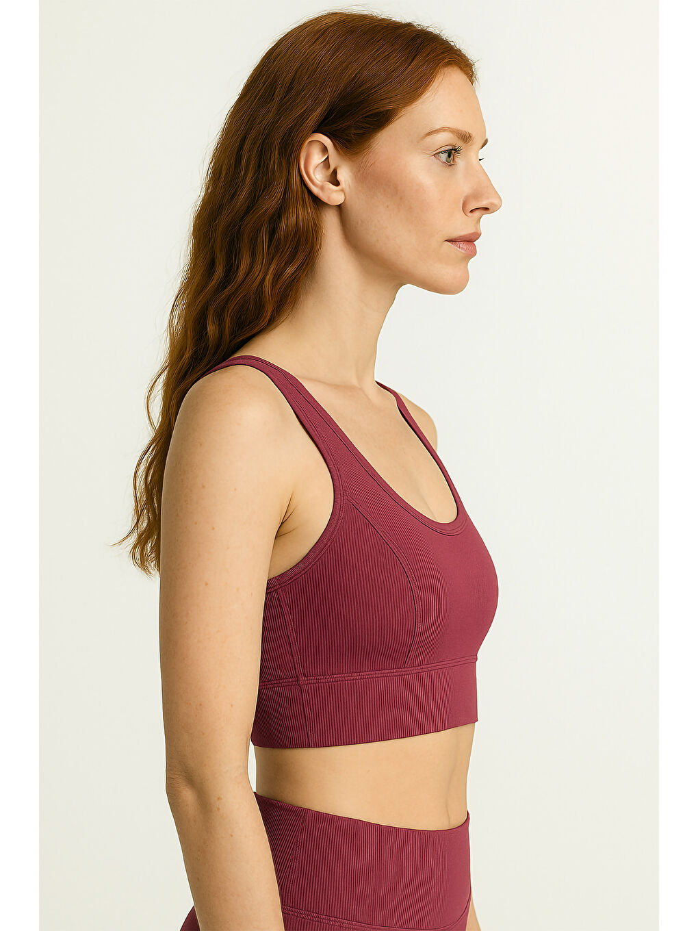 Mürdüm Kalın Askılı Toparlayıcı Ripli Spor Büstiyer-1