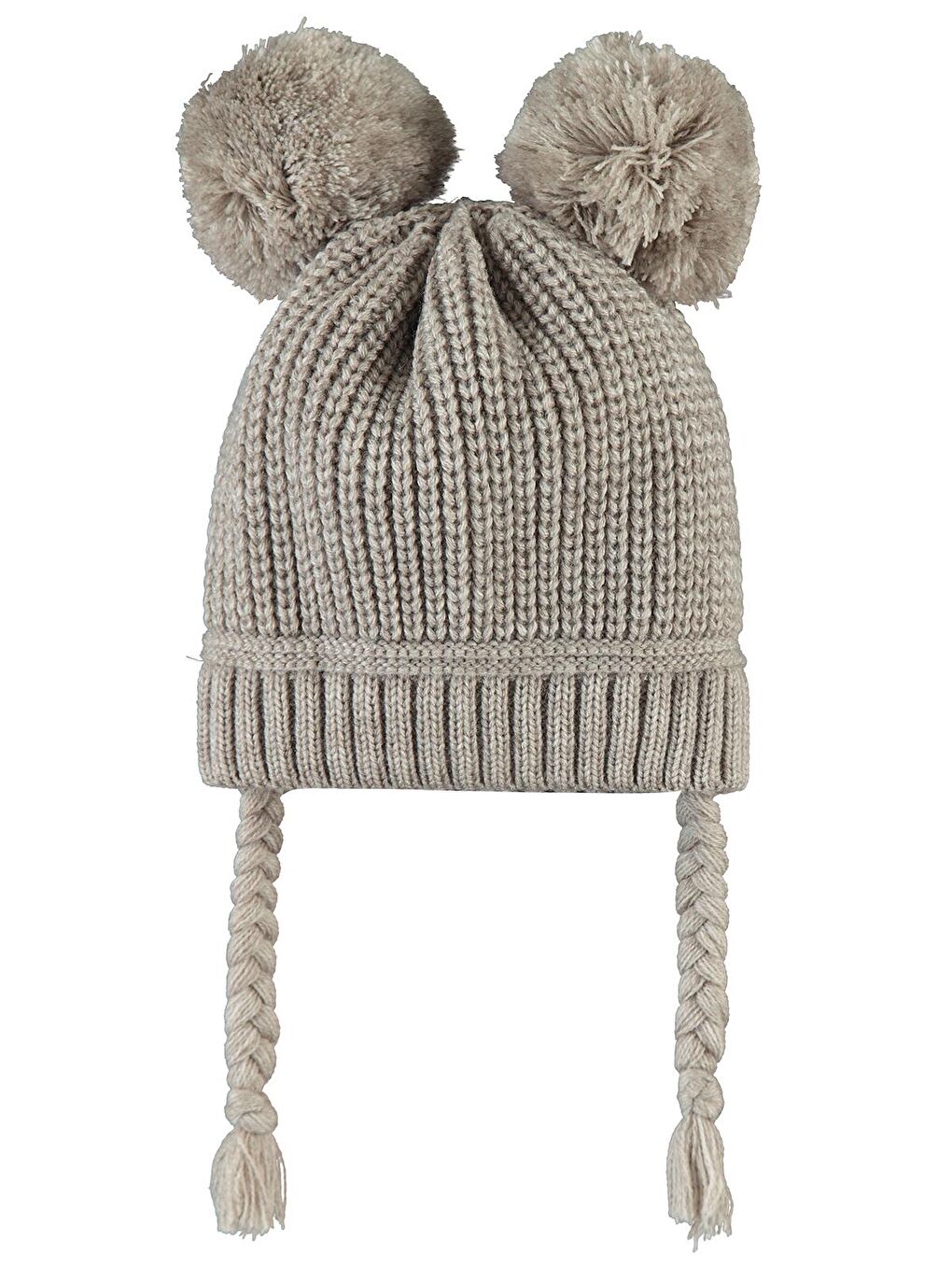 Kahverengi Baby Basic Ponponlu 0-24 Ay Bebek Erkek Bere - Kahve Standart