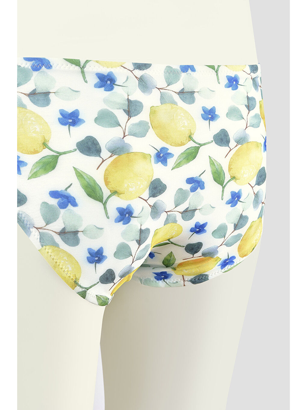 Karışık Renkli Lemon Tek Alt Bikini-3