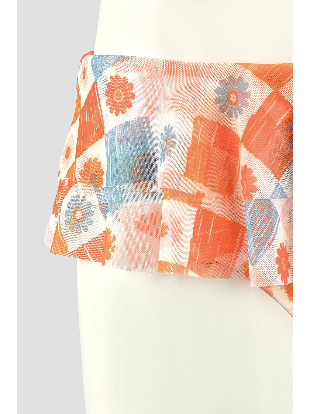 Turuncu Daisy Forest Tek Alt Bikini-1