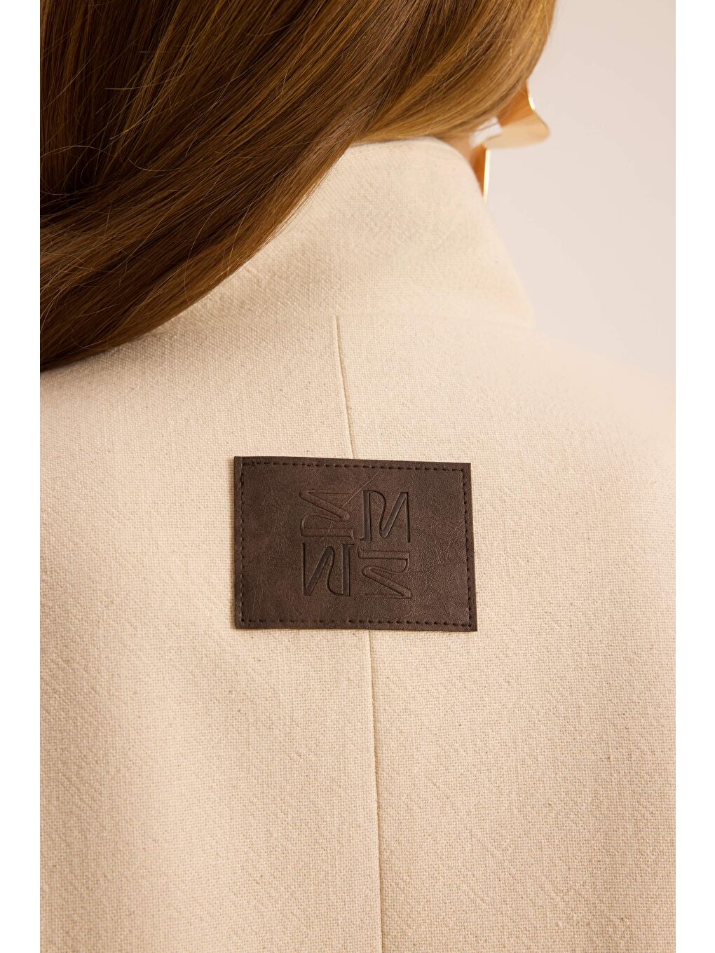 Lagoon Dik Yaka Bej Blazer-7