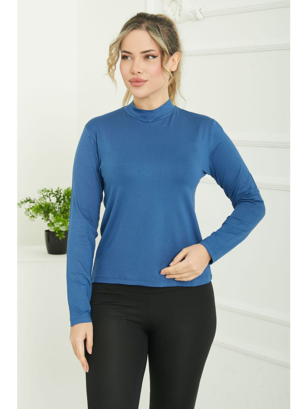 İndigo Dik Yaka Vizkon Badi Indigo - 26827